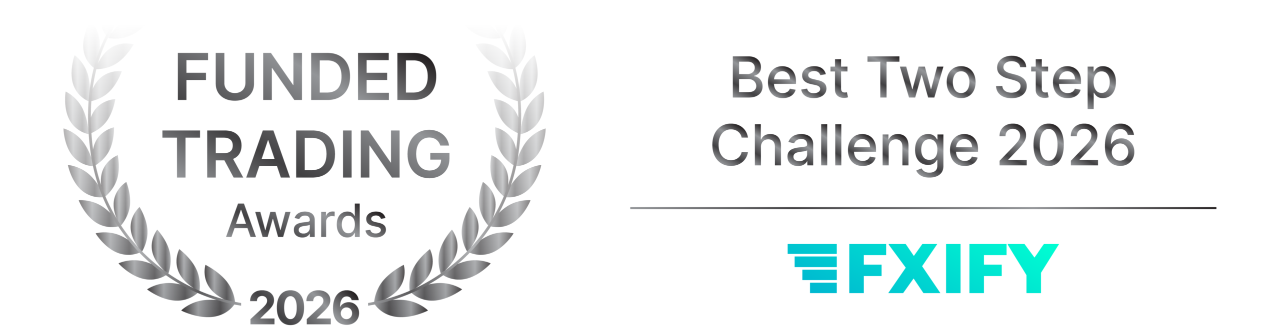 FXIFY Best 2 Step Challenge Prop Firm 2026 award badge