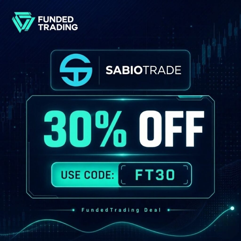 sabiotrade coupon code FT30 discount 30% off for all accounts
